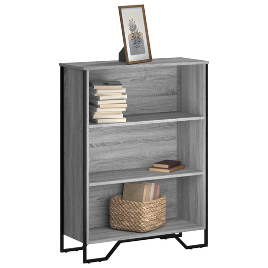 Bookshelf Gray Sonoma 80x31x106 cm Wood Material