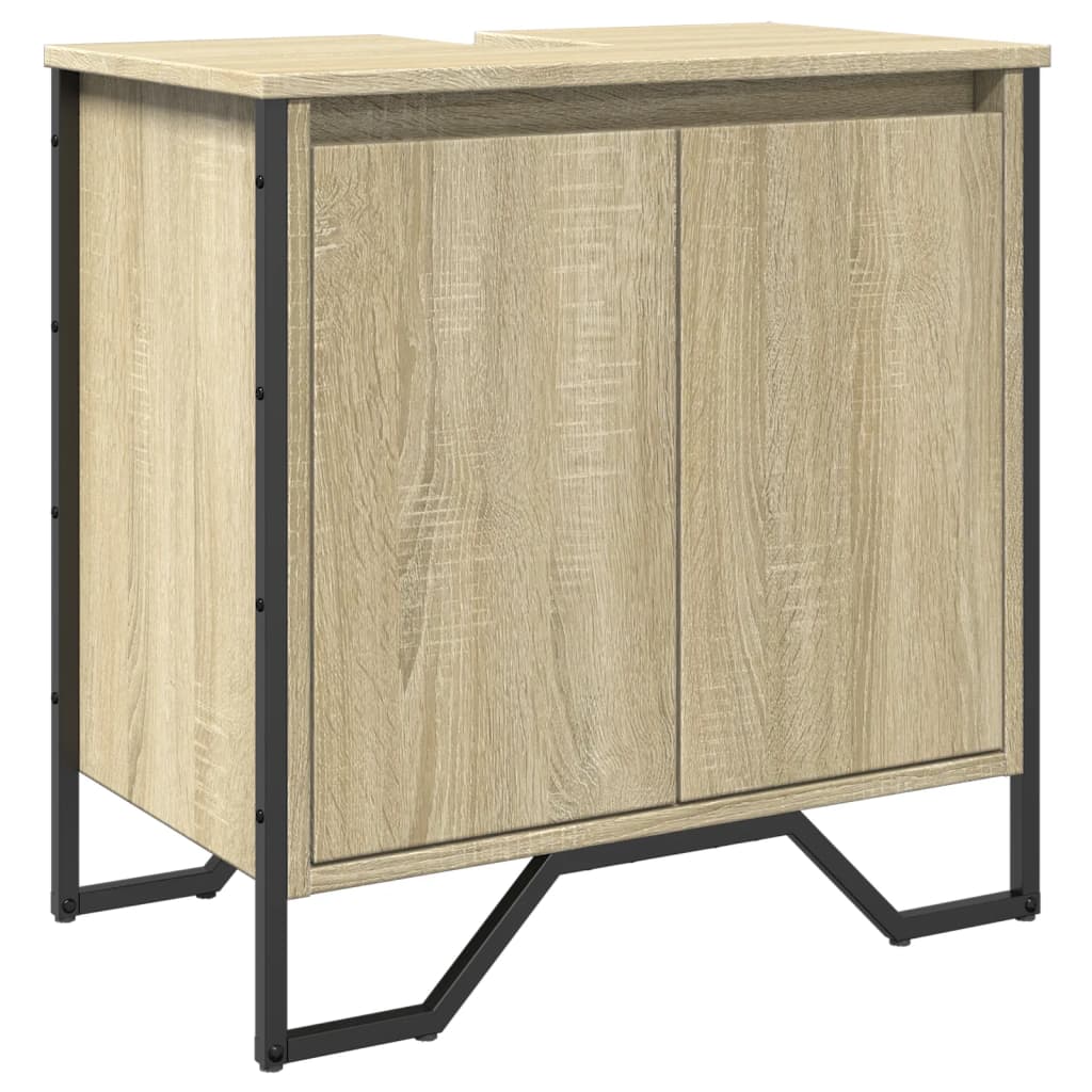 Meuble vasque en chêne Sonoma 60x35x60 cm en bois