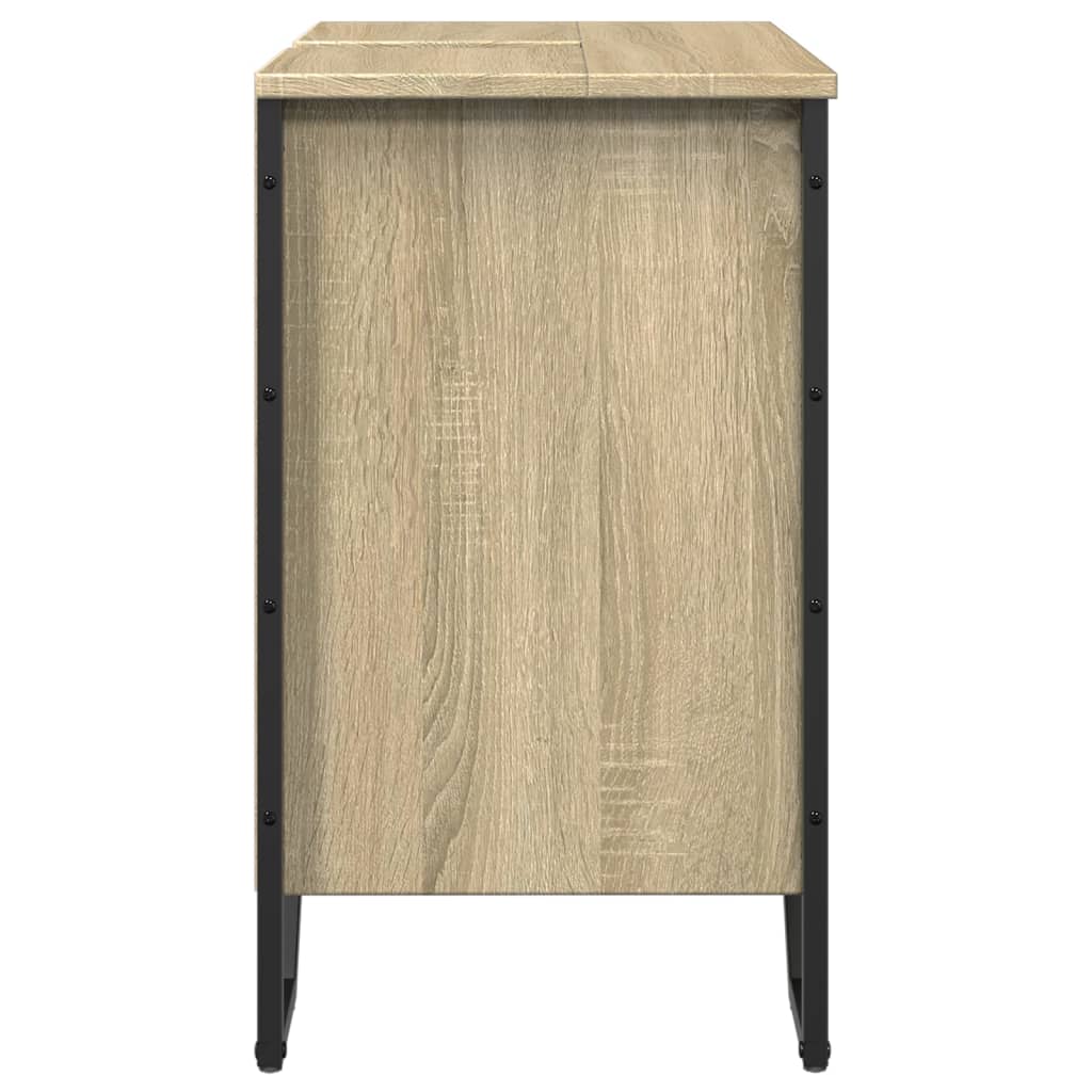 Meuble vasque en chêne Sonoma 60x35x60 cm en bois