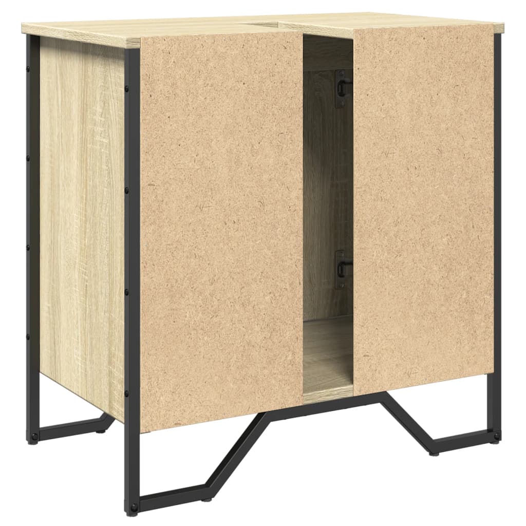 Meuble vasque en chêne Sonoma 60x35x60 cm en bois