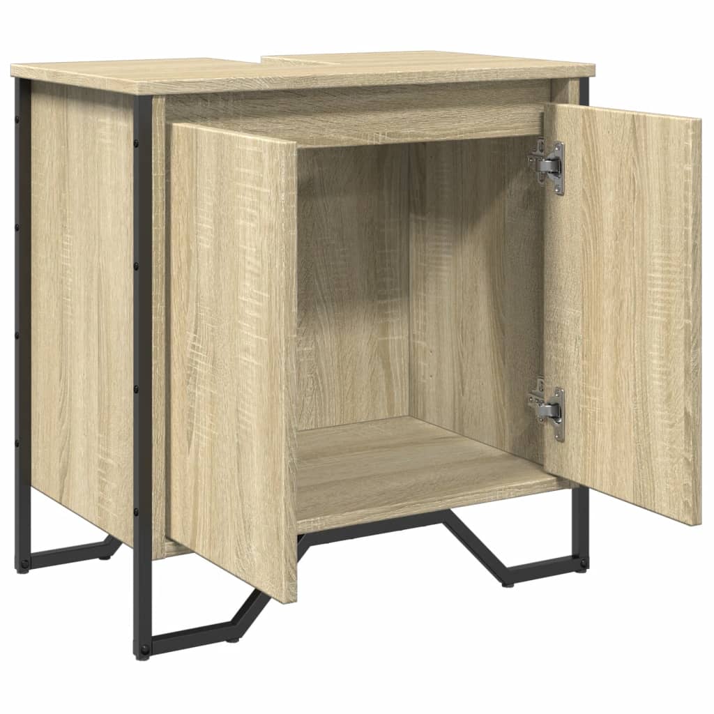 Meuble vasque en chêne Sonoma 60x35x60 cm en bois