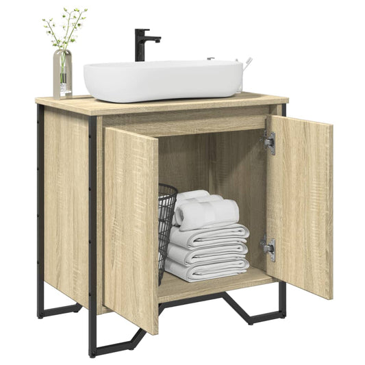 Meuble vasque en chêne Sonoma 60x35x60 cm en bois