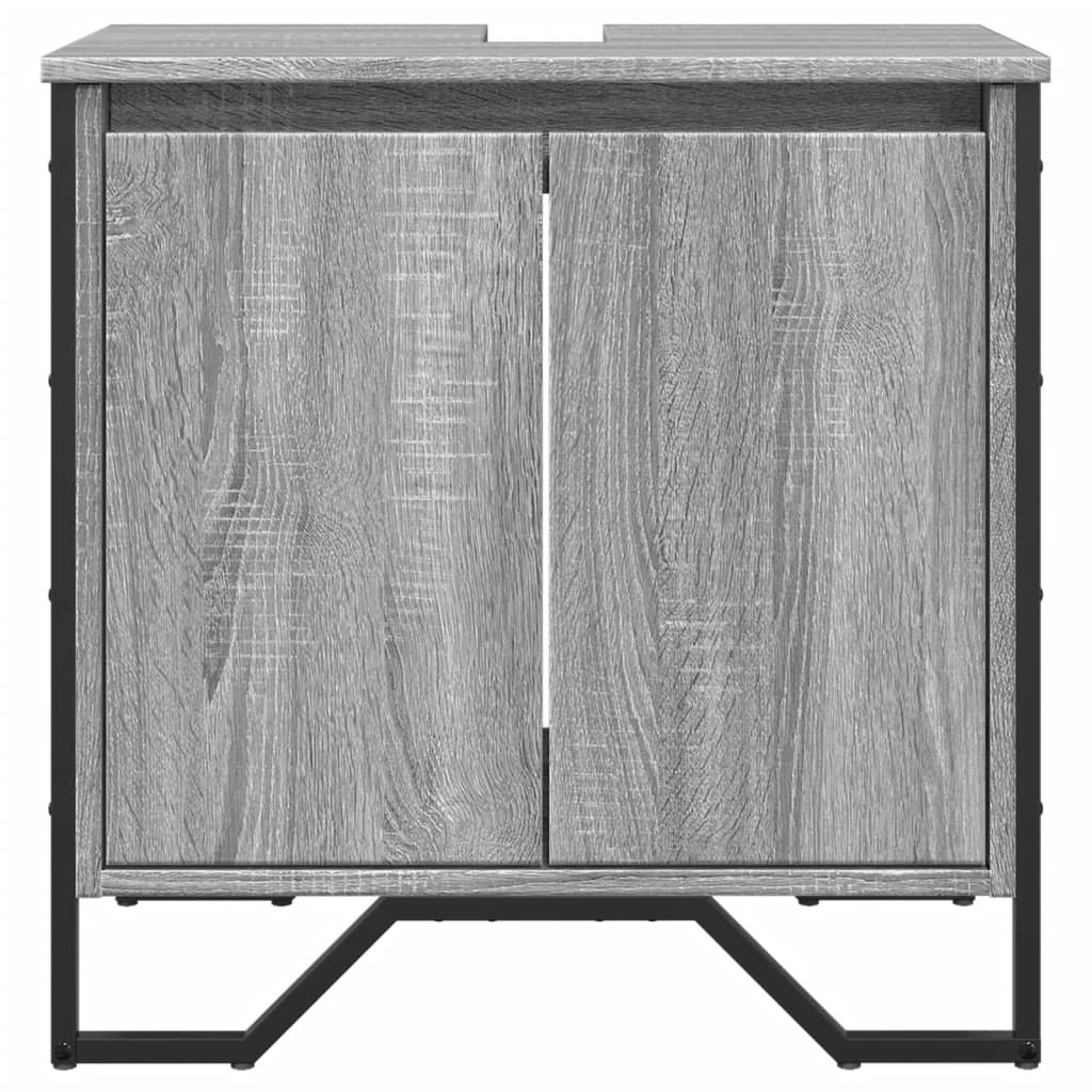 Meuble vasque Sonoma gris 60x35x60 cm en bois