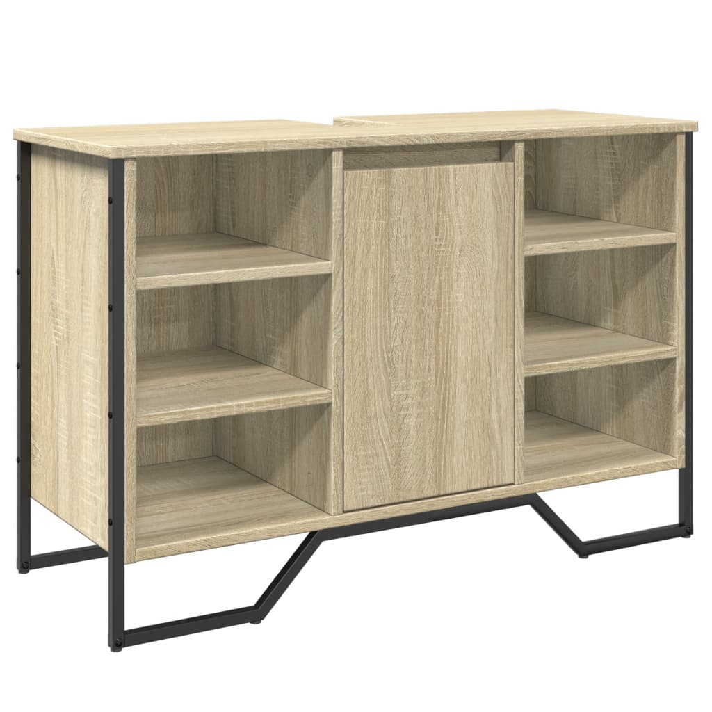 Meuble vasque chêne Sonoma 91x35x60 cm matériau bois