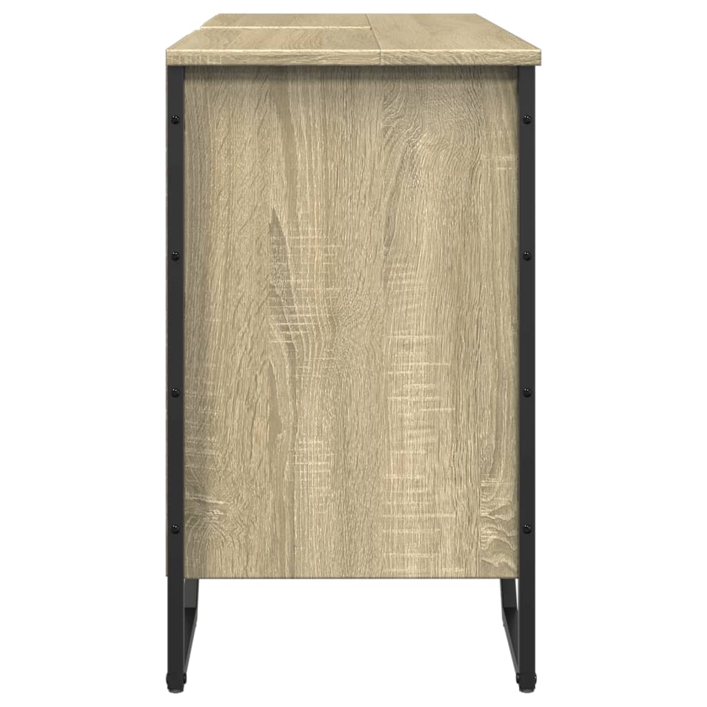 Meuble vasque chêne Sonoma 91x35x60 cm matériau bois