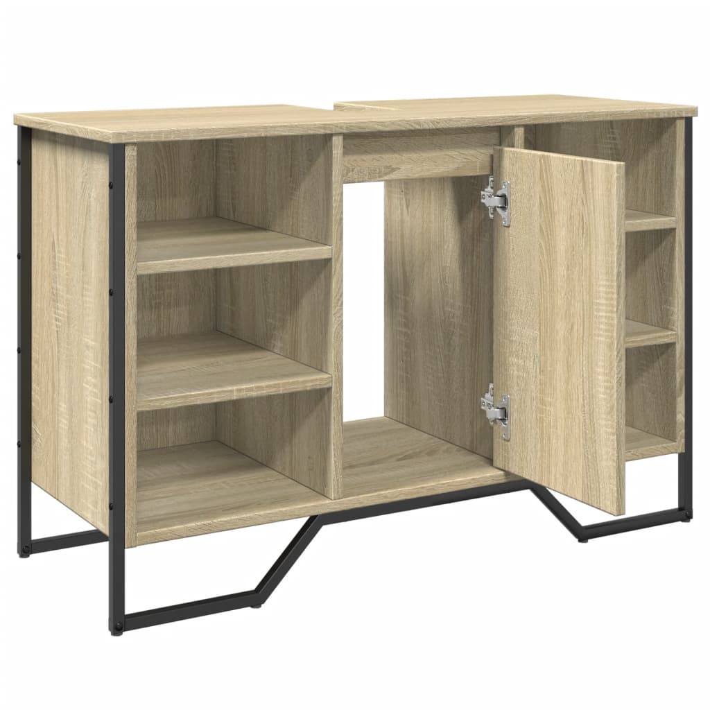 Meuble vasque chêne Sonoma 91x35x60 cm matériau bois