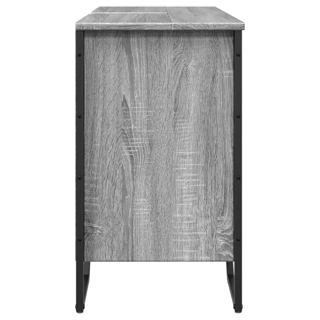 Meuble vasque Sonoma gris 91x35x60 cm en bois