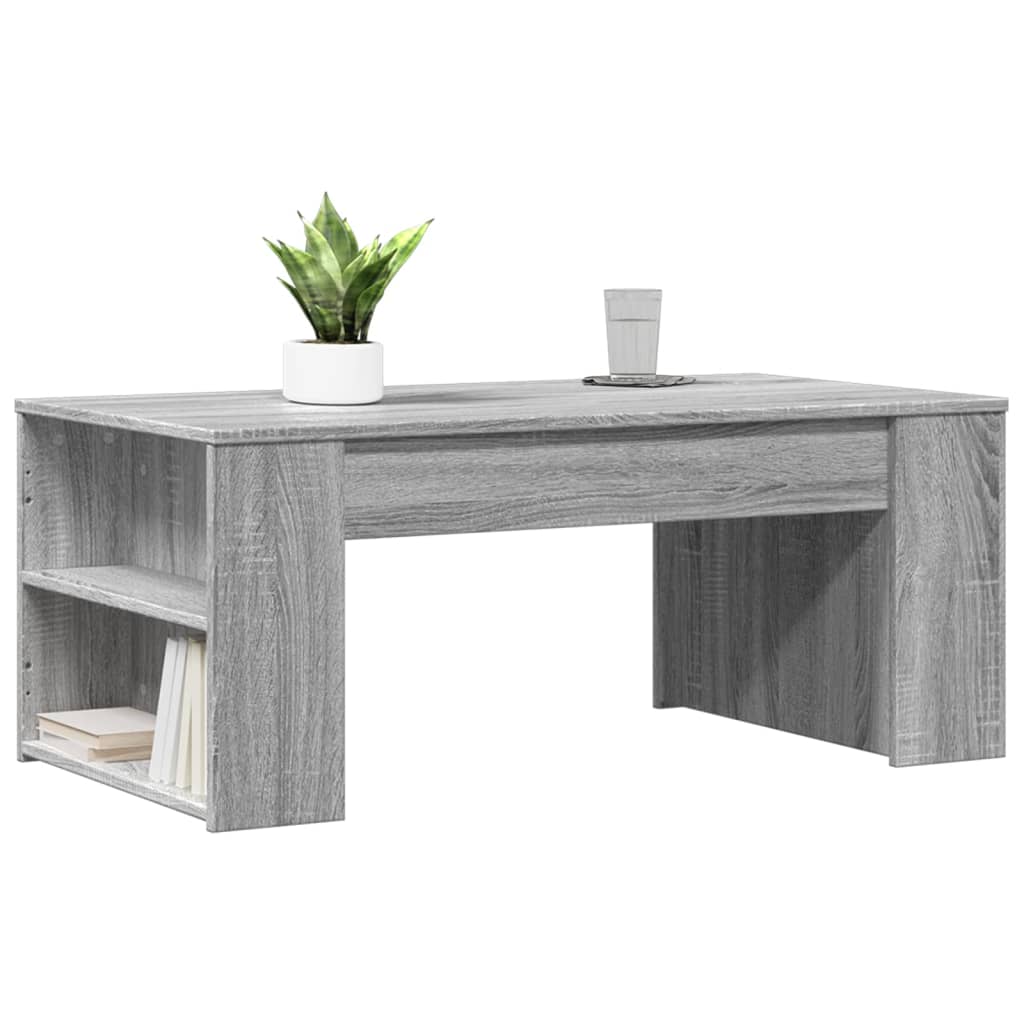 Table basse Sonoma grise 102x55x42 cm en bois
