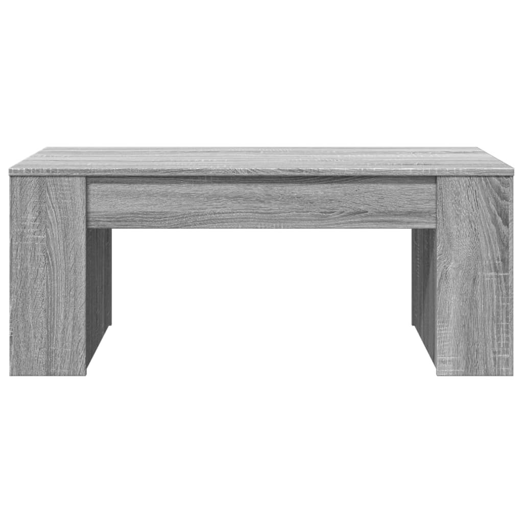 Table basse Sonoma grise 102x55x42 cm en bois