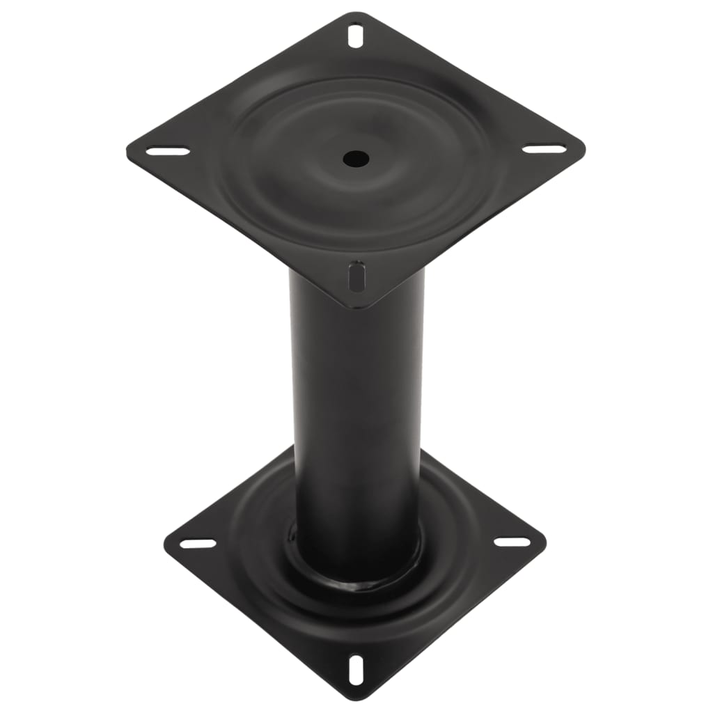 Stuhlfuß für Bootssitz Schwarz 33 cm Stahl