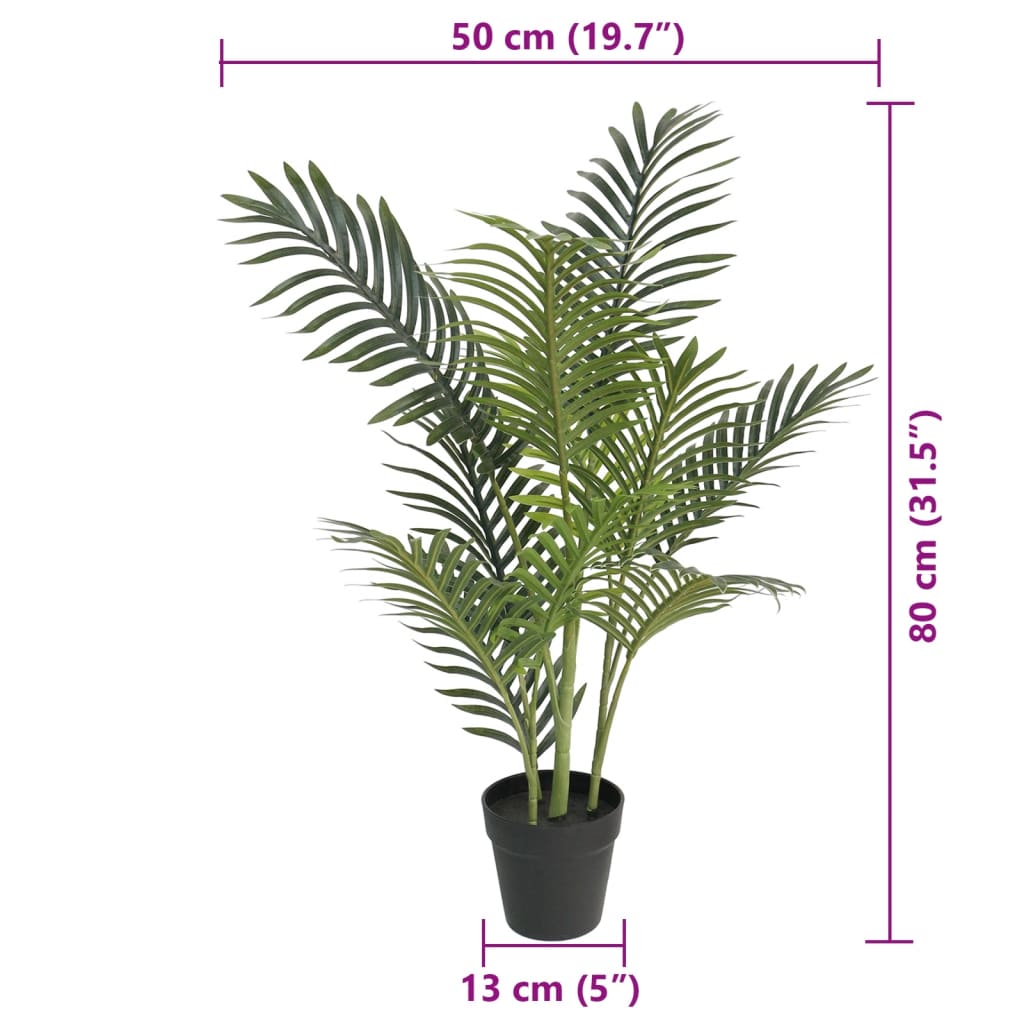 Palme Künstlich Grün 80 cm PP