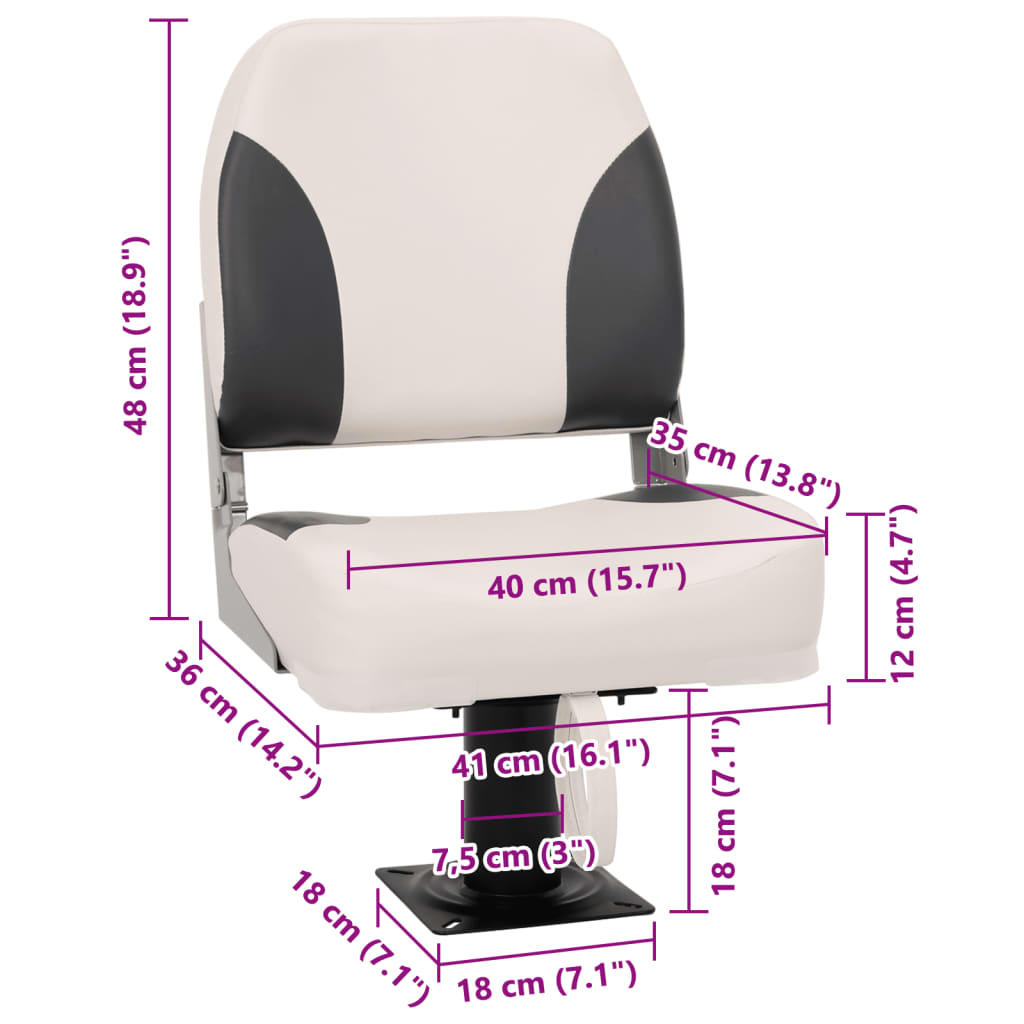 Bootssitz mit Podest 360° Drehbar