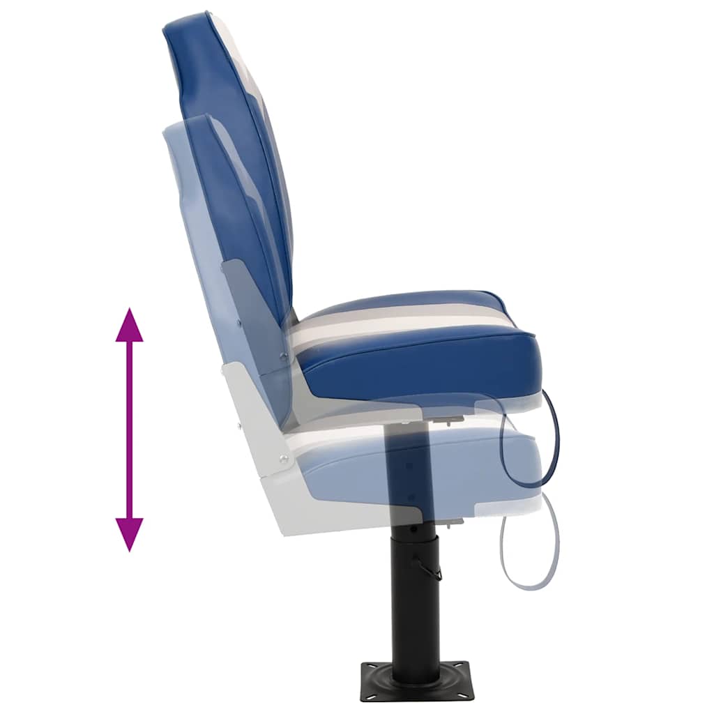 Bootssitze mit Podest 2 Stk. Höhenverstellbar 360° Drehbar