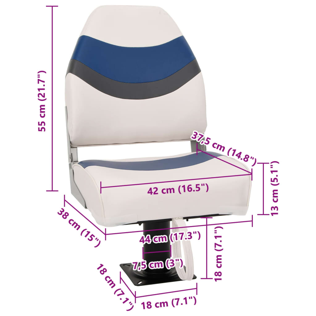 Bootssitz mit Podest 360° Drehbar