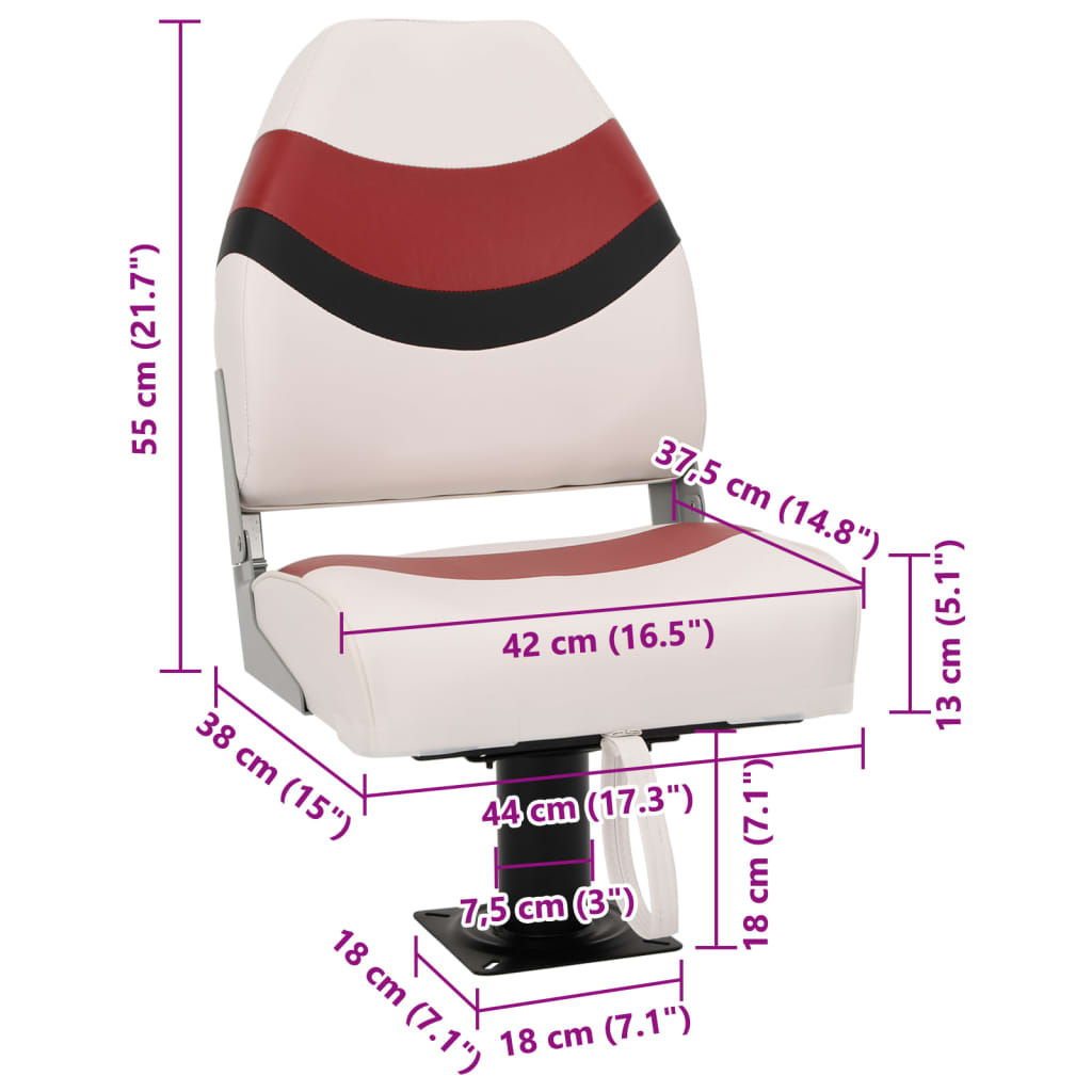 Bootssitz mit Podest 360° Drehbar