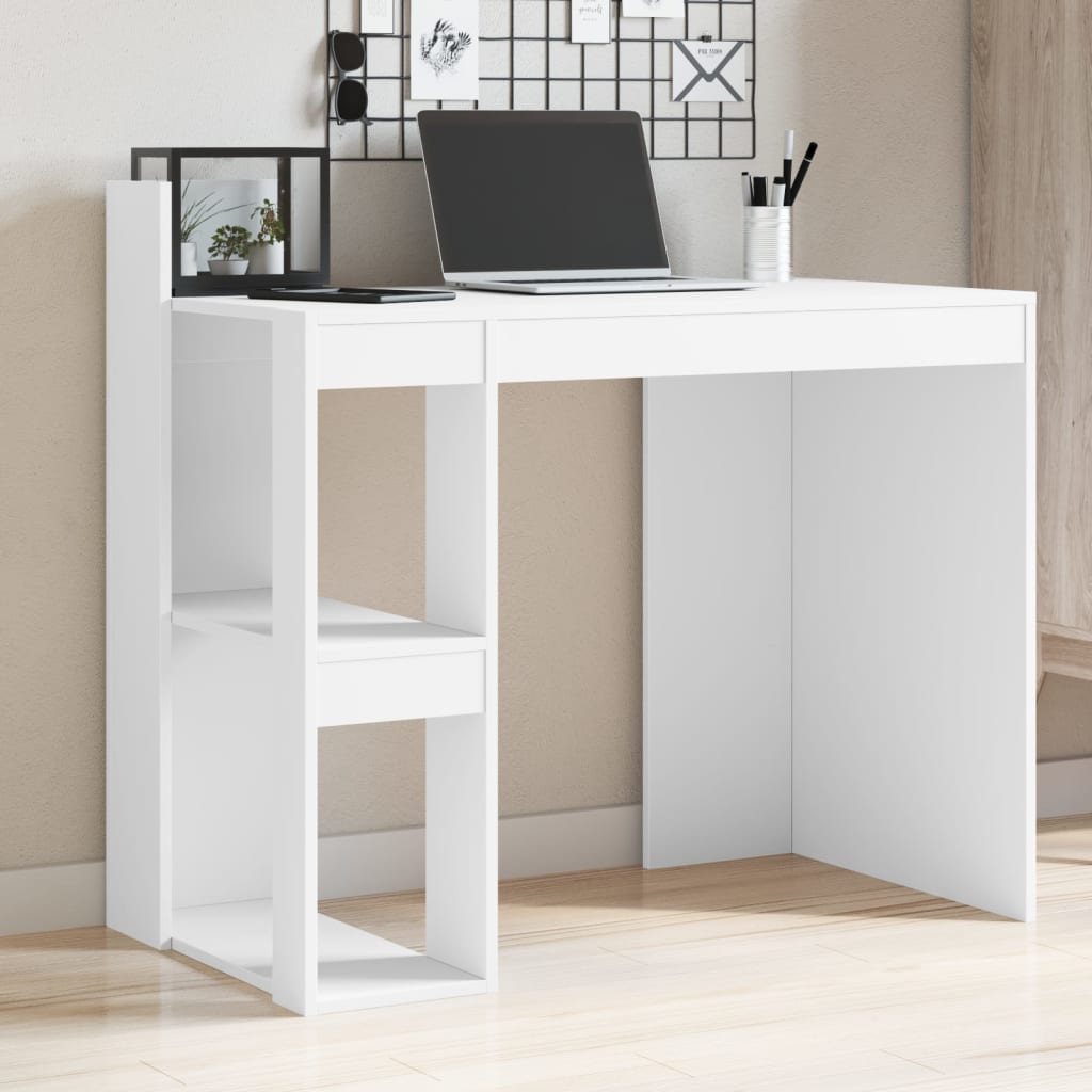 Bureau blanc 103,5x56,5x94 cm en bois