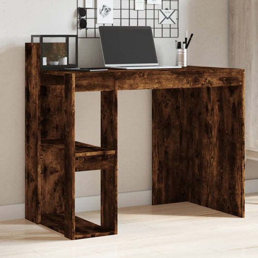 Bureau chêne fumé 103,5x56,5x94 cm matériau bois