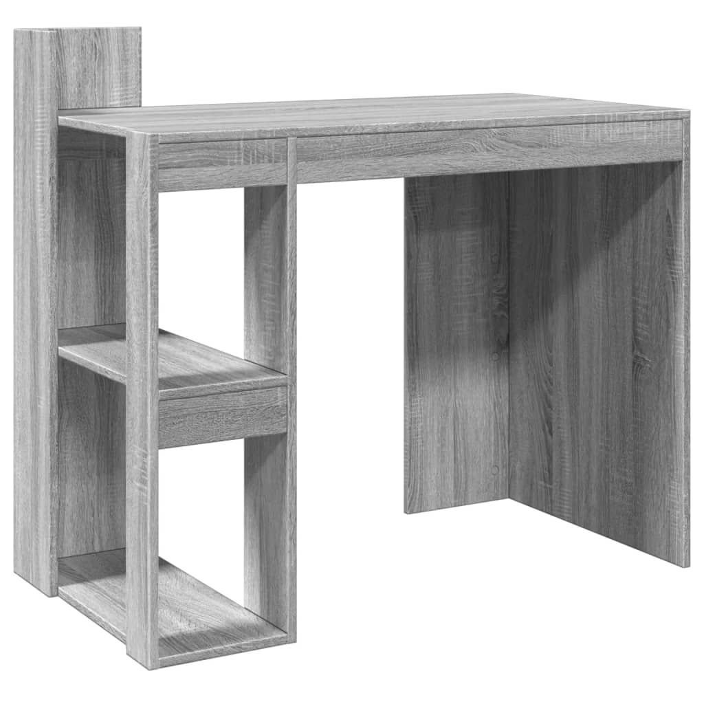 Bureau Sonoma gris 103,5x56,5x94 cm matériau bois