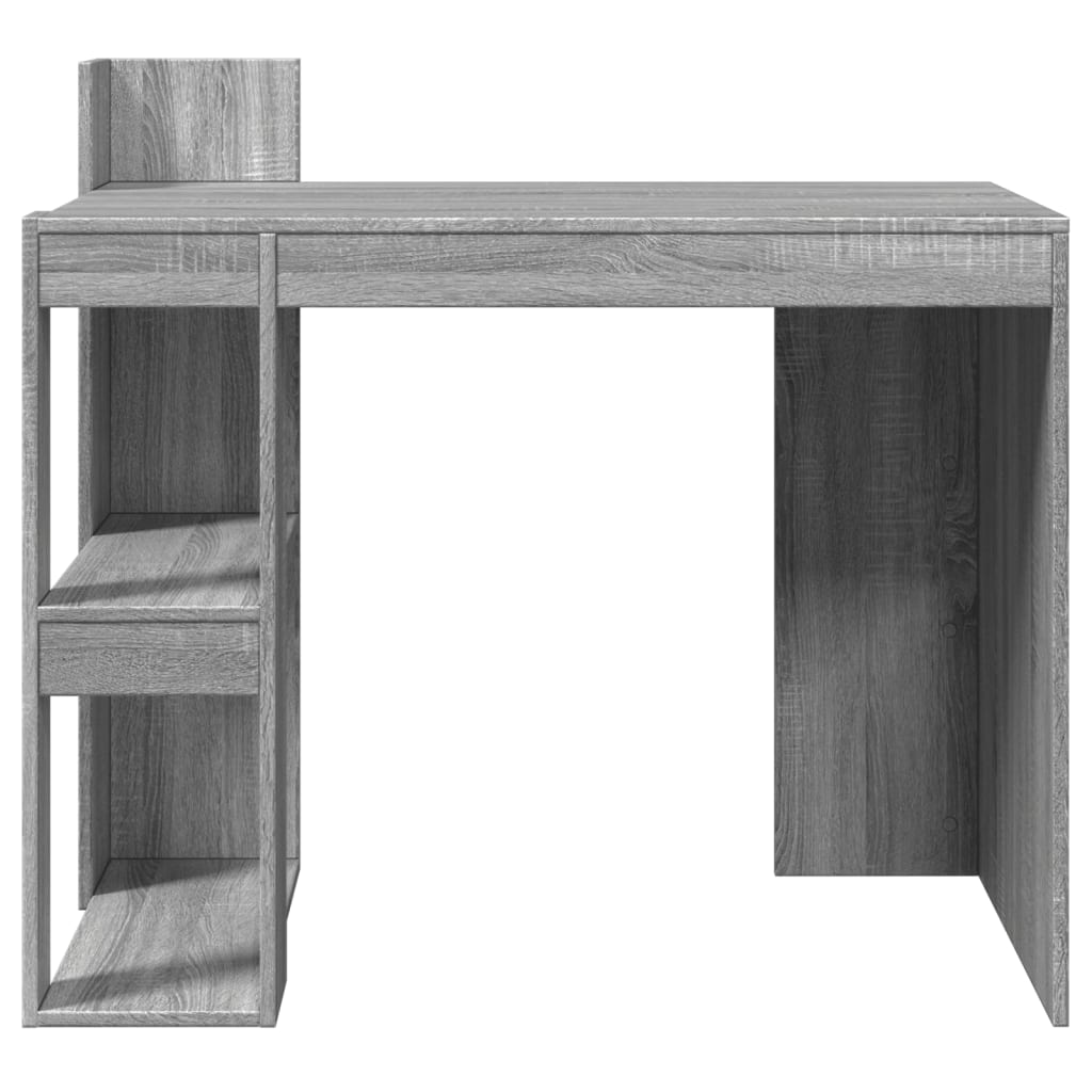 Bureau Sonoma gris 103,5x56,5x94 cm matériau bois