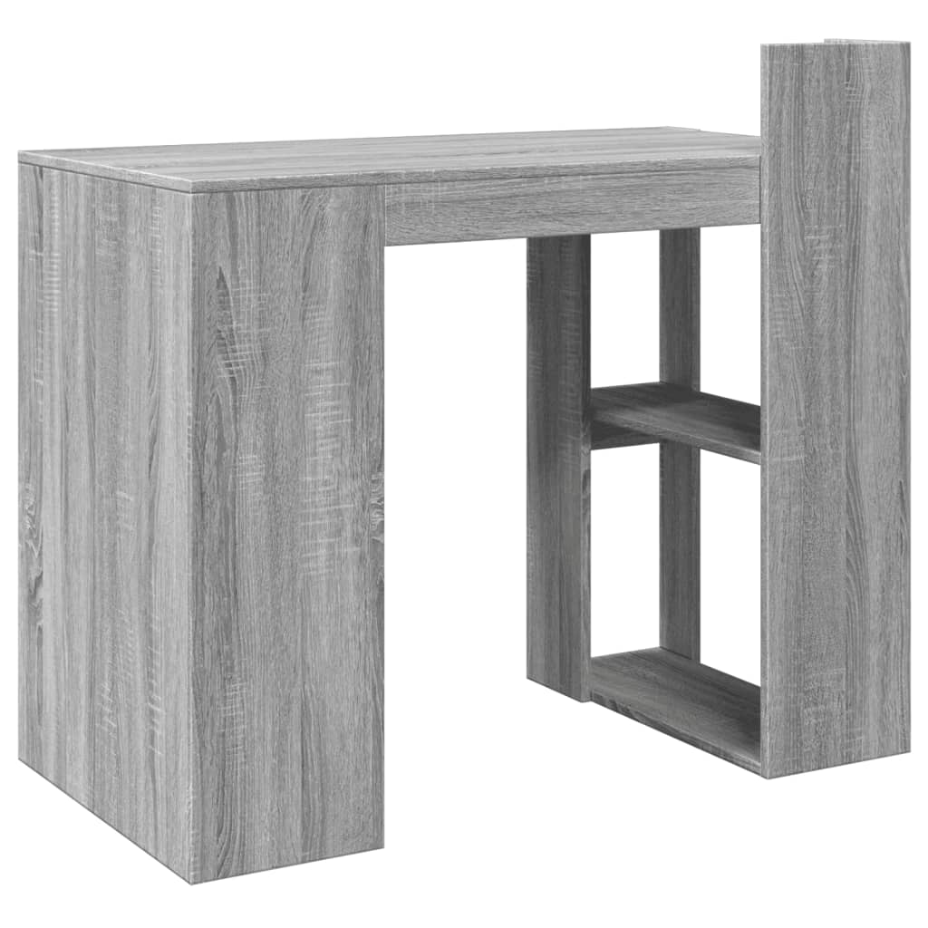 Bureau Sonoma gris 103,5x56,5x94 cm matériau bois