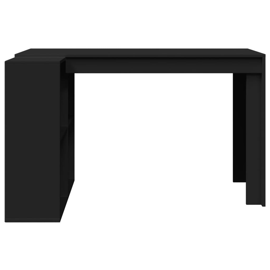 Bureau noir 123,5x73,5x75 cm en bois