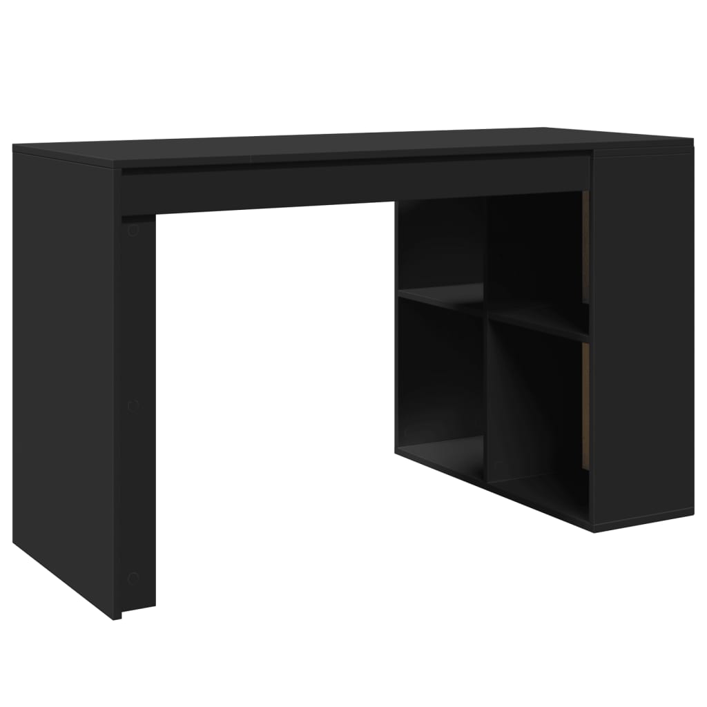 Bureau noir 123,5x73,5x75 cm en bois