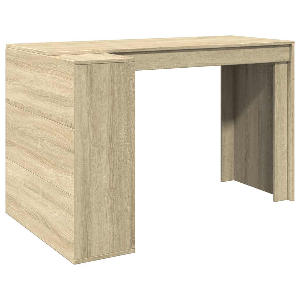 Bureau chêne Sonoma 123,5x73,5x75 cm matériau bois