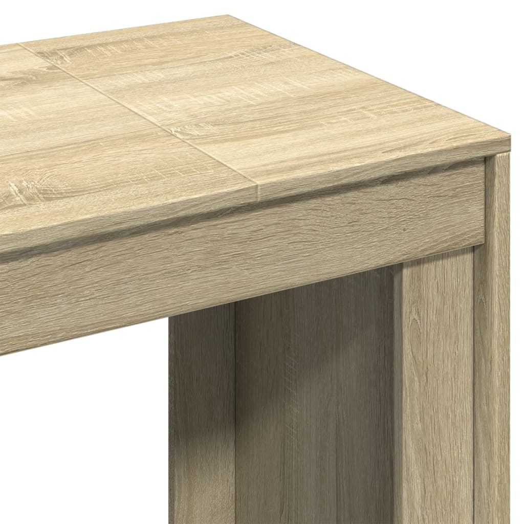 Schreibtisch Sonoma-Eiche 123,5x73,5x75 cm Holzwerkstoff