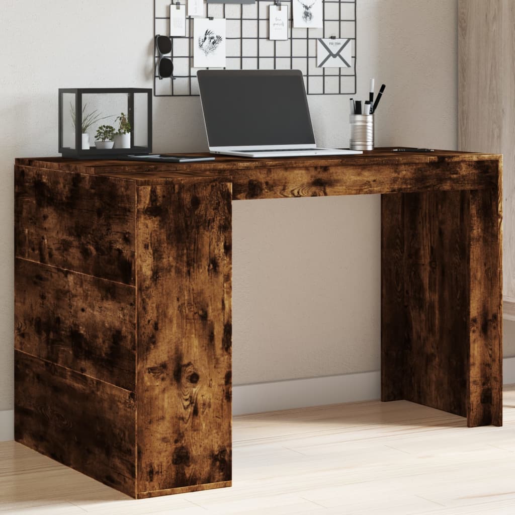 Bureau chêne fumé 123,5x73,5x75 cm matière bois