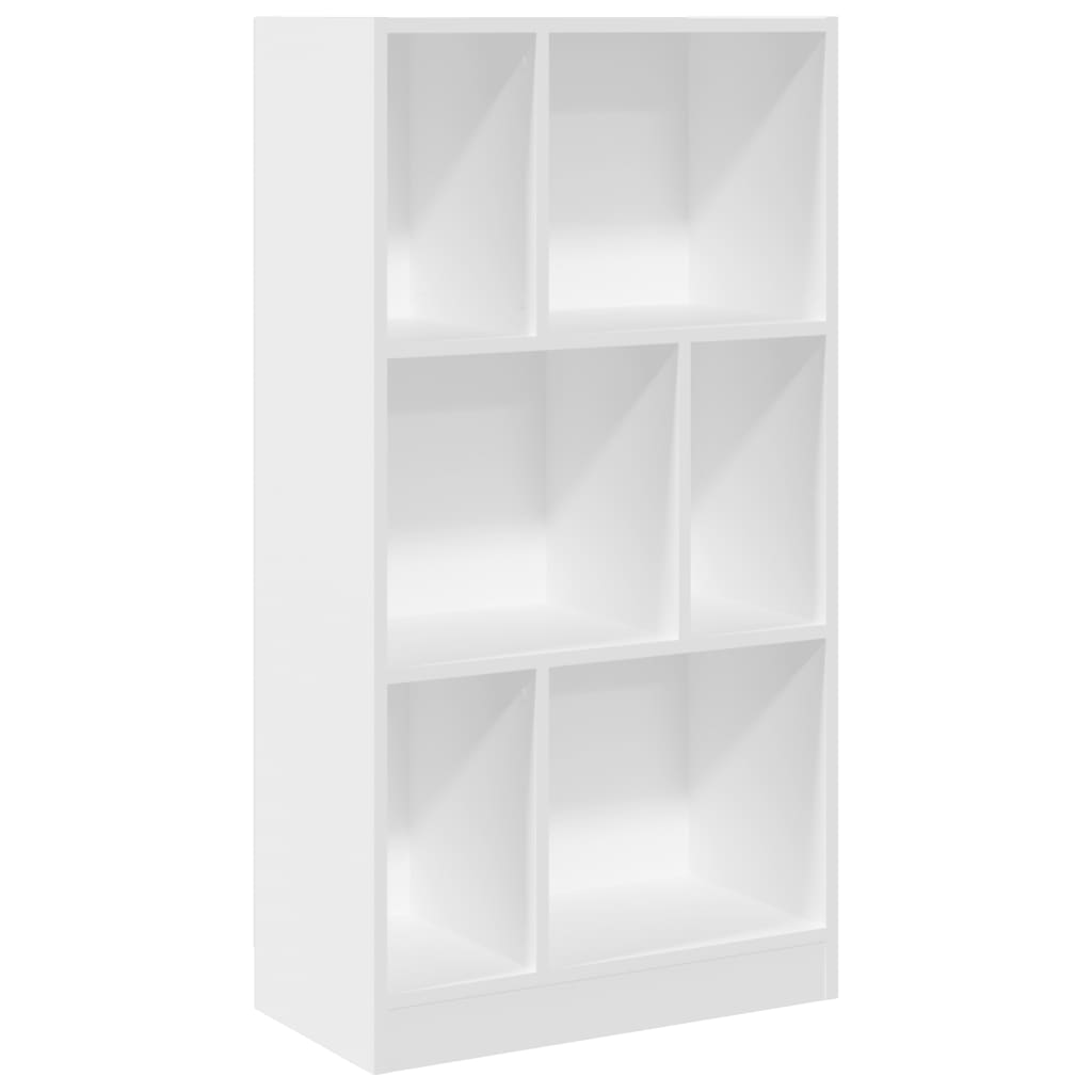 Bibliothèque blanche 57x28,5x107,5 cm en bois
