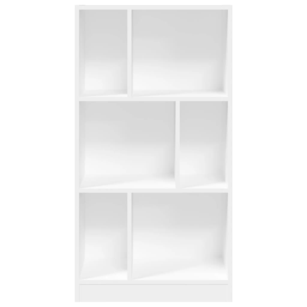 Bibliothèque blanche 57x28,5x107,5 cm en bois
