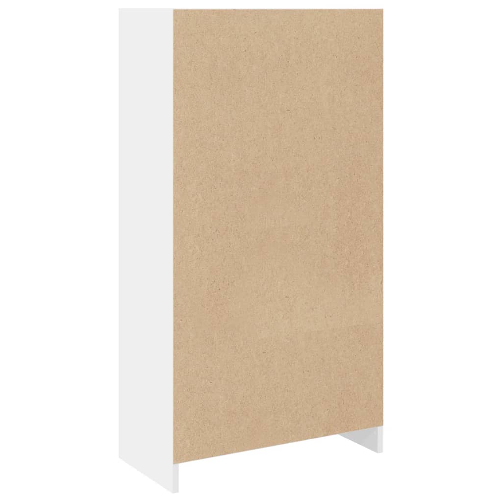 Bibliothèque blanche 57x28,5x107,5 cm en bois