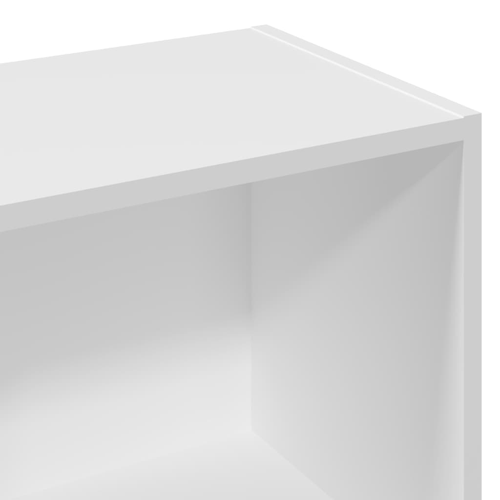 Bibliothèque blanche 57x28,5x107,5 cm en bois