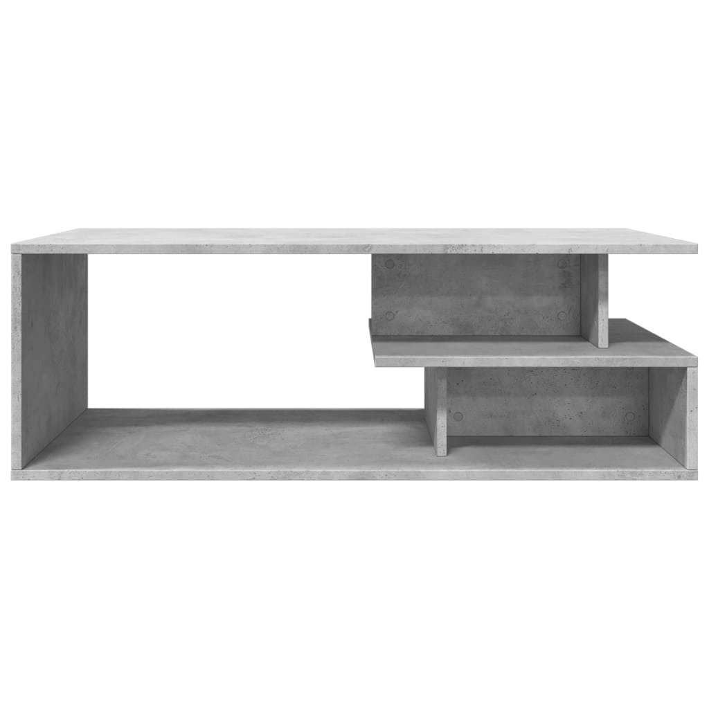 Table basse gris béton 102x55x35 cm en bois