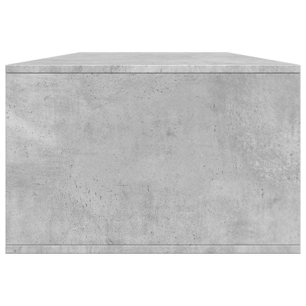 Table basse gris béton 102x55x35 cm en bois