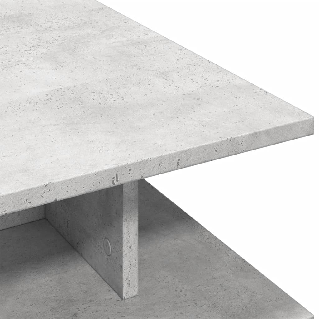 Table basse gris béton 102x55x35 cm en bois