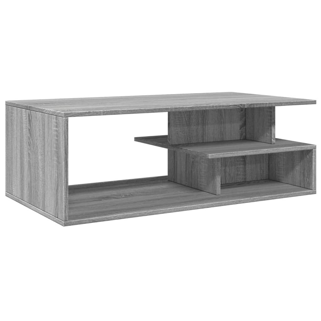 Table basse Sonoma grise 102x55x35 cm en bois