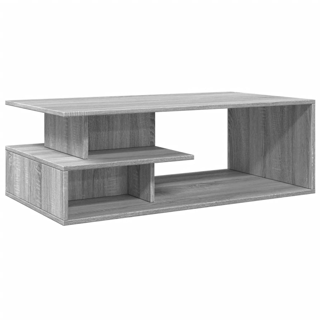 Table basse Sonoma grise 102x55x35 cm en bois