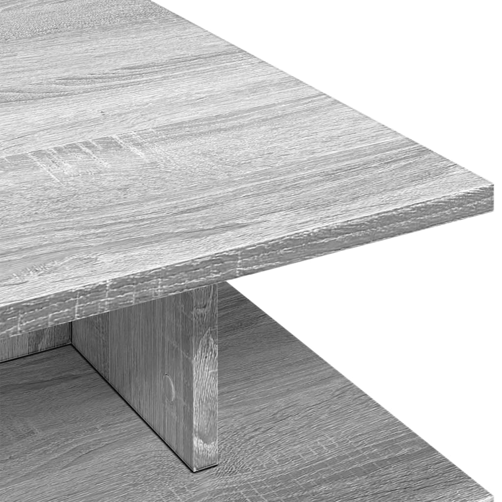 Table basse Sonoma grise 102x55x35 cm en bois