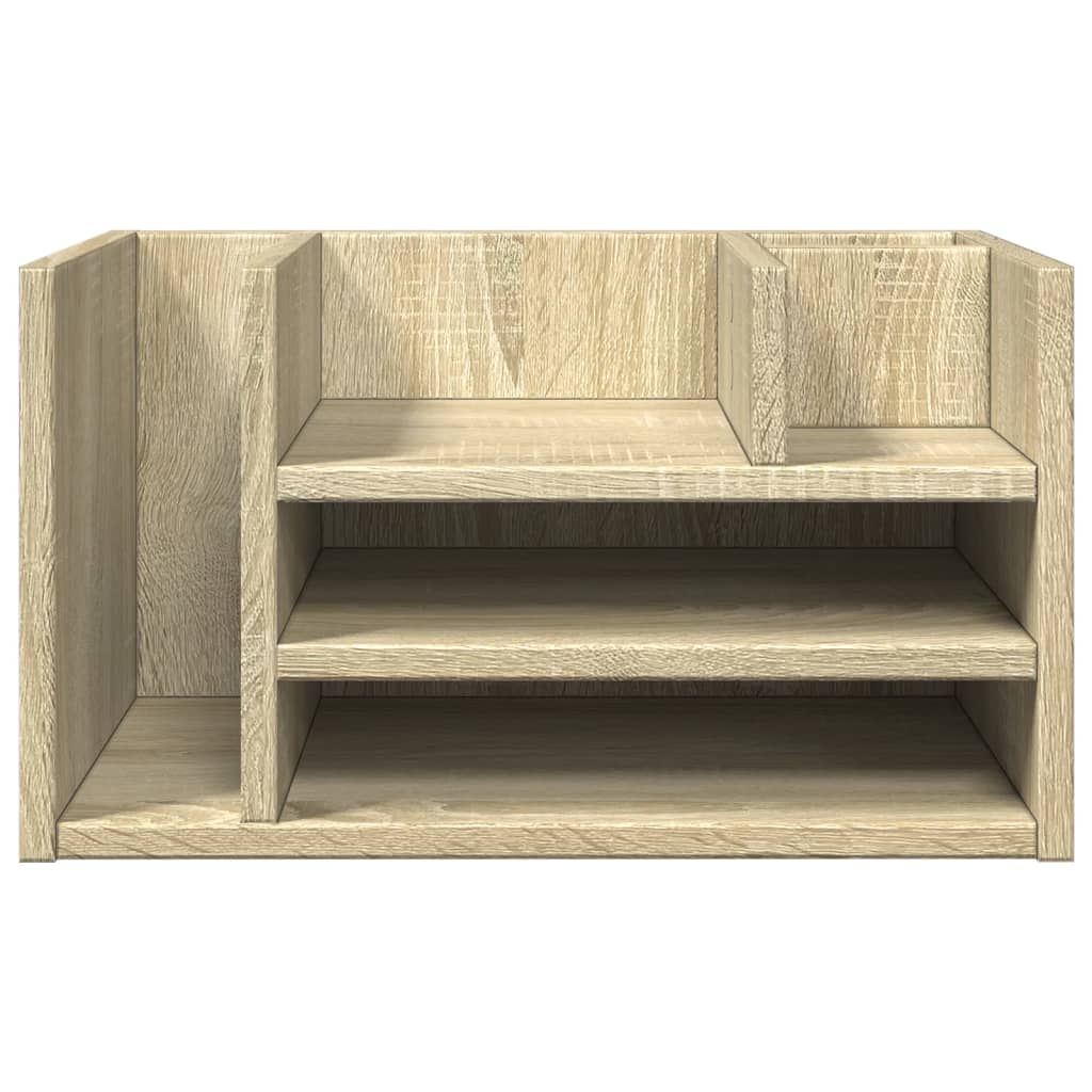 Schreibtisch-Organizer Sonoma-Eiche 44,5x24x25 cm Holzwerkstoff