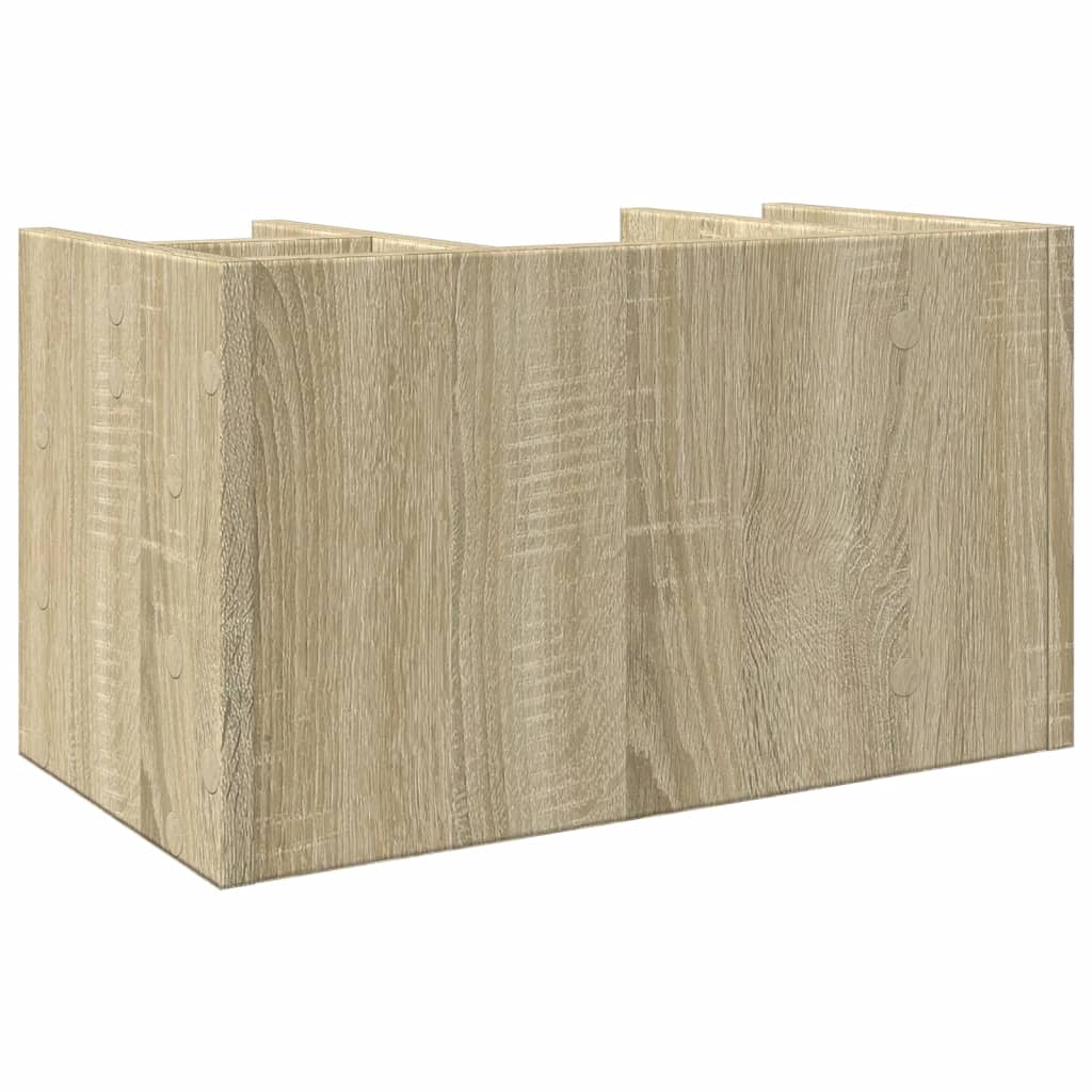 Organisateur de bureau Chêne Sonoma 44,5x24x25 cm en bois