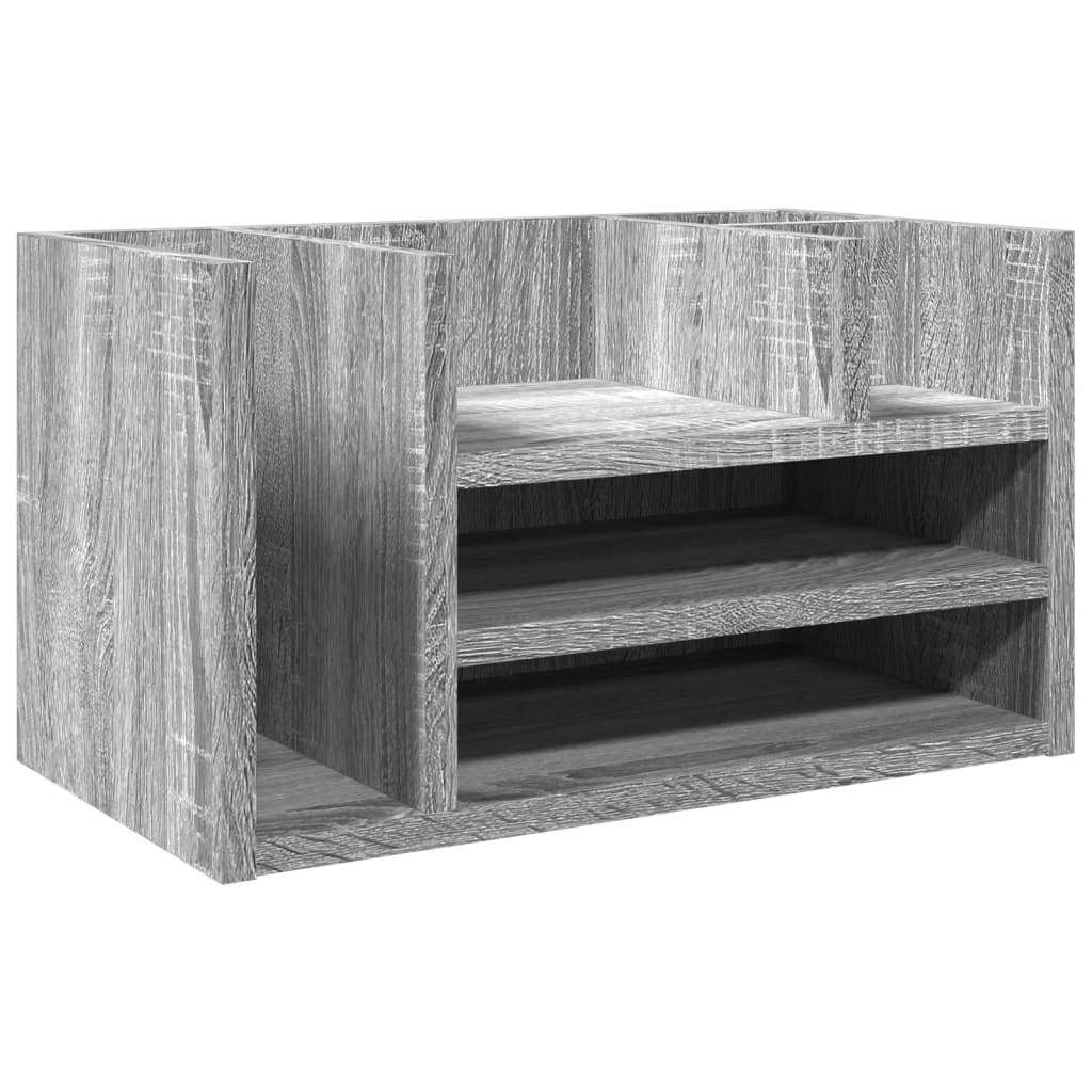 Schreibtisch-Organizer Grau Sonoma 44,5x24x25 cm Holzwerkstoff