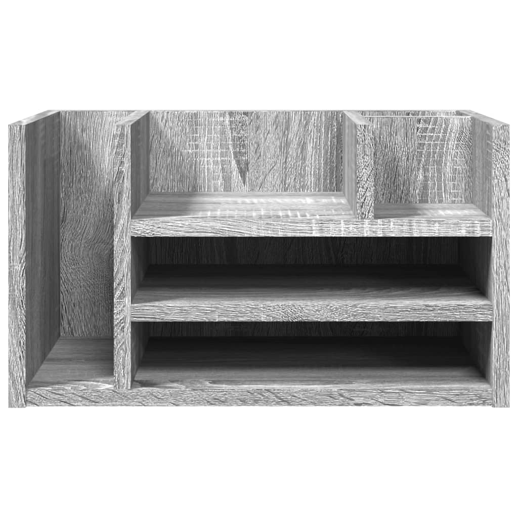 Organisateur de bureau gris Sonoma 44,5x24x25 cm en bois