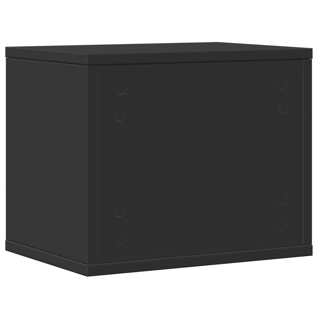 Organisateur de bureau noir 36x26x29,5 cm en bois