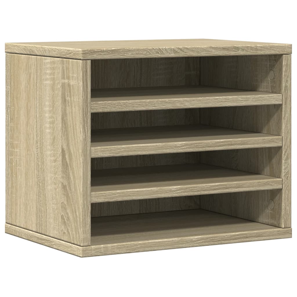 Organisateur de bureau Chêne Sonoma 36x26x29,5 cm en bois