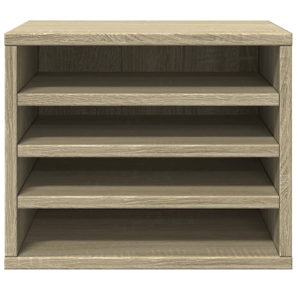 Organisateur de bureau Chêne Sonoma 36x26x29,5 cm en bois