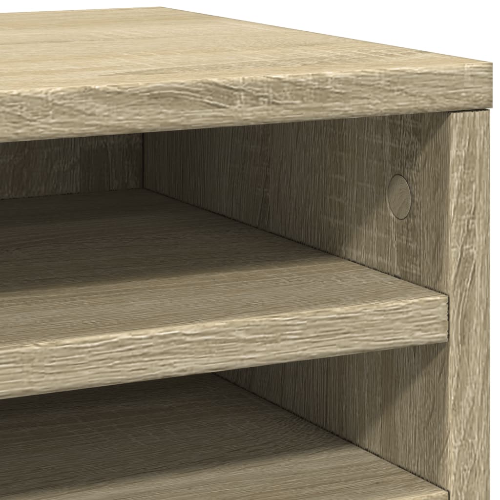 Organisateur de bureau Chêne Sonoma 36x26x29,5 cm en bois