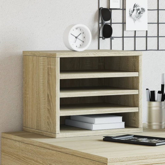 Organisateur de bureau Chêne Sonoma 36x26x29,5 cm en bois