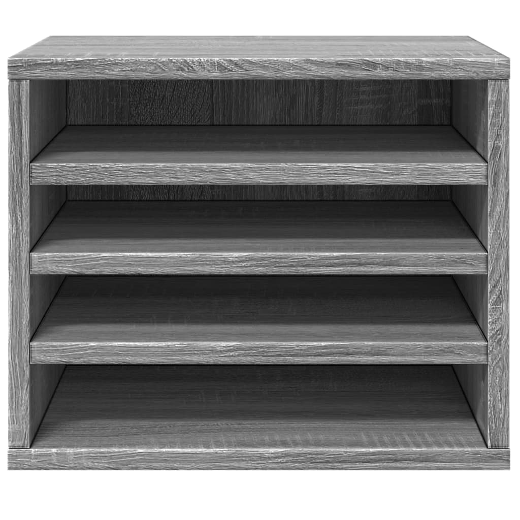 Schreibtisch-Organizer Grau Sonoma 36x26x29,5 cm Holzwerkstoff