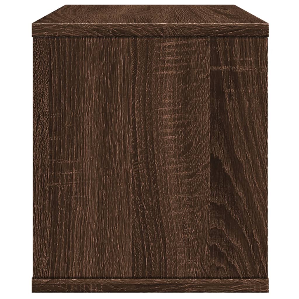 Organiseur de bureau aspect chêne marron 36x26x29,5 cm